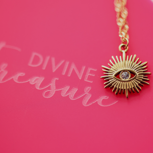 The Evil Eye Necklace - Clear