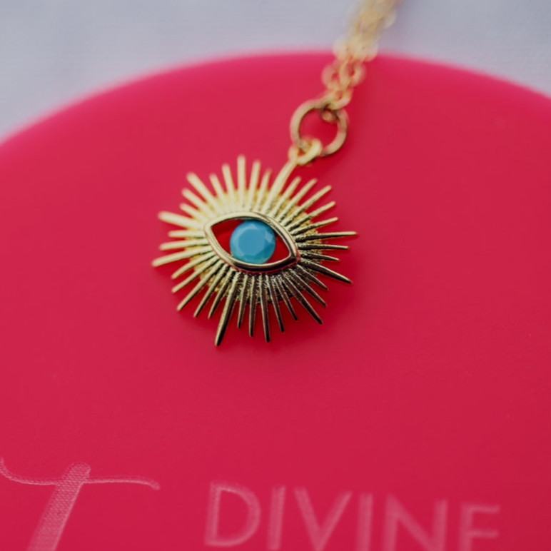 The Evil Eye Necklace - Blue